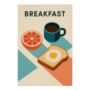 Minimal poster: BREAKFAST Poster