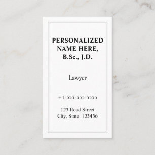 Minimal, Professional Business Card