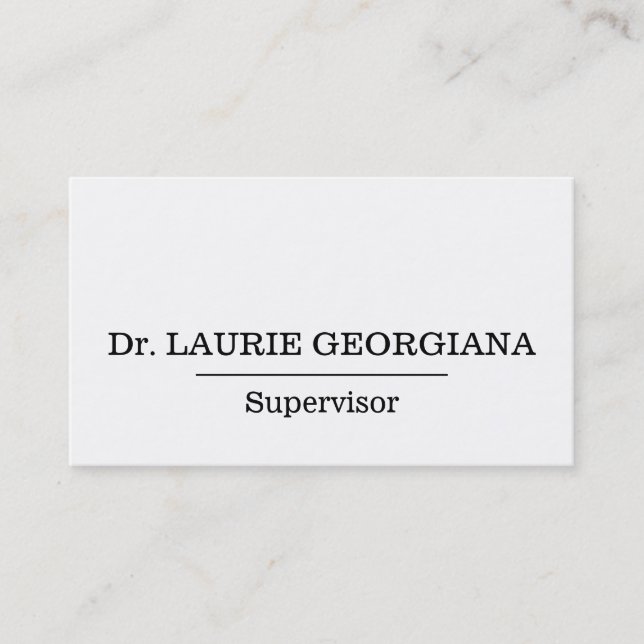 Minimal, Professional Business Card (Front)