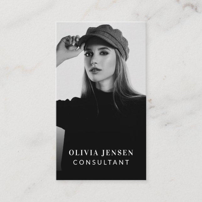 Minimal & Professional Business Photo Card (Front)