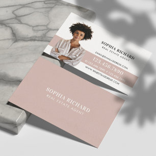 Minimal & Professional Business Photo Portrait Business Card