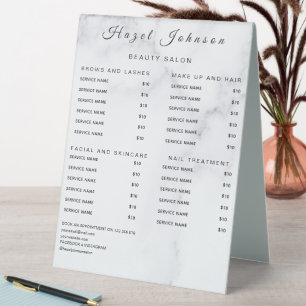 Minimal Professional Business Table Tent Sign
