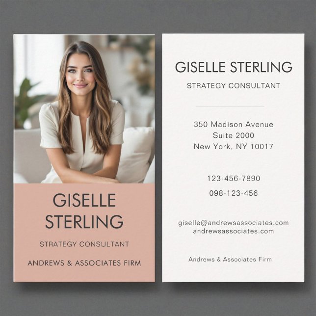 Minimal Professional Employee Corporate Modern  Business Card (Creator Uploaded)