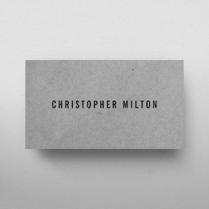 Minimal Professional Grey White Consultant Business Card