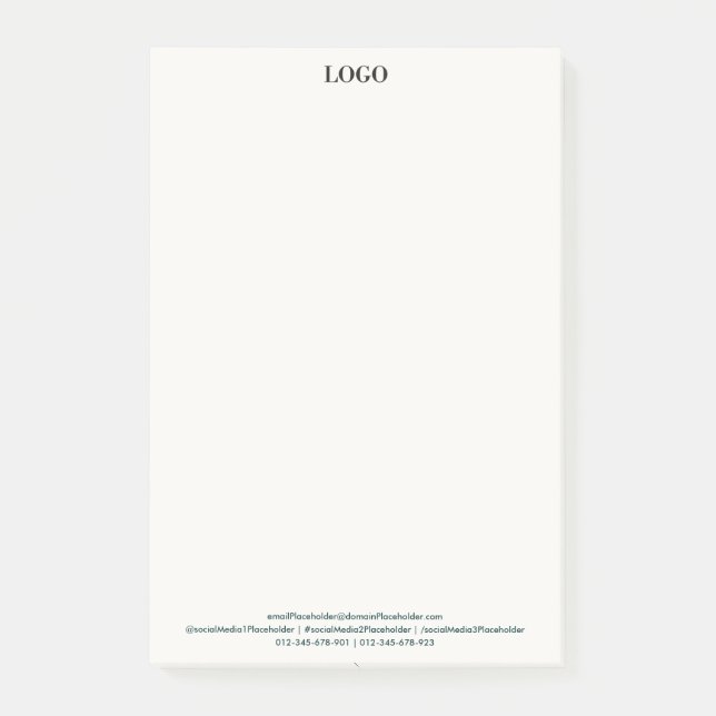 Minimal Professional Luxury Post-it Notes (Front)