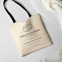 Minimal Promotional Logo Branded Jewellery Shoppin