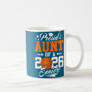 Minimal Proud Aunt 2026 Senior Graduate Coffee Mug