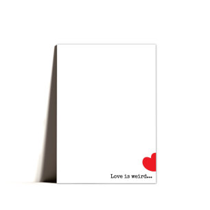 Minimal Quirky Happy Valentines Day  Holiday Card