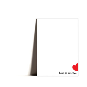 Minimal Quirky Happy Valentines Day  Holiday Card
