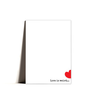 Minimal Quirky Happy Valentines Day Holiday Card
