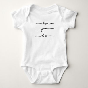 Minimal quote sticker typography, hand drawn baby bodysuit