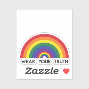 Minimal Rainbow Arch Modern Colourful Statement 