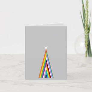 Minimal Rainbow Christmas Holiday Card