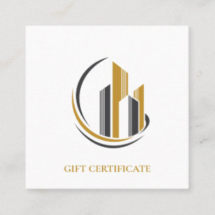 Minimal Realtor Gift Certificate