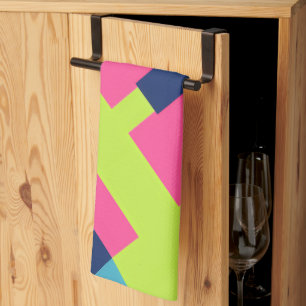 Minimal Rectangles Bold Tea Towel