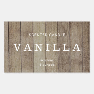 Minimal Rustic Candle Label