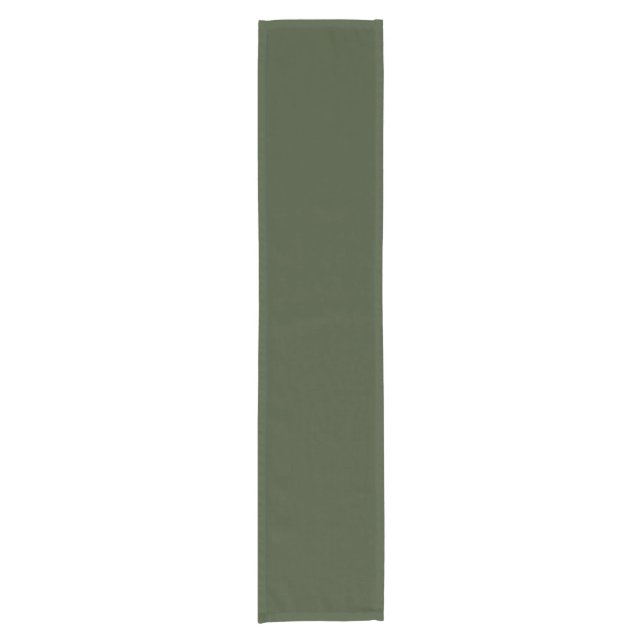 minimal Rustic Dark Green Farmhouse christmas Short Table Runner (Front)