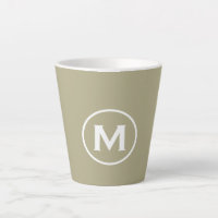 Minimal Sage Green Classic Monogram