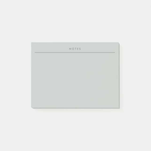 Minimal Sage Green Memo Planner Post-it  Post-it Notes (Front)