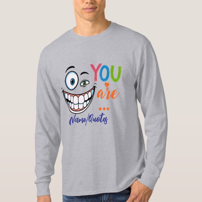 Minimal Sarcastic Quote T-Shirt (Front)