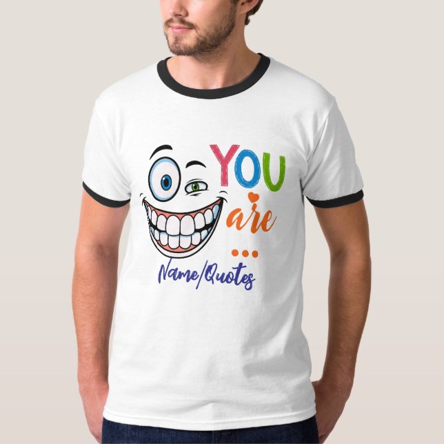 Minimal Sarcastic Quote T-Shirt (Front)