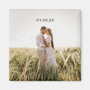 Minimal Save The Date Magnet