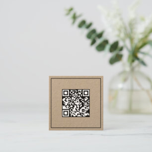 🗂️ Minimal Scan Code QR Square Business Card