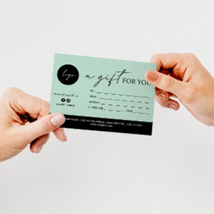 MINIMAL SCRIPT A GIFT FOR YOU LOGO SOCIAL ACCOUNT