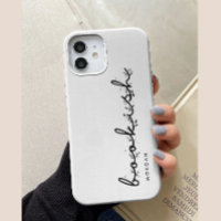 Minimal Script Black & White Custom Bookish