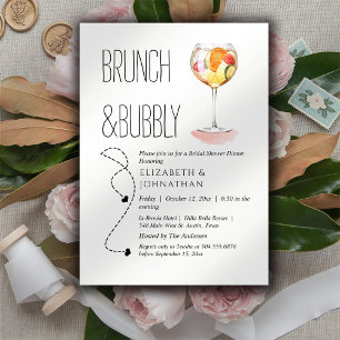 Minimal Script Bridal Shower Invitation