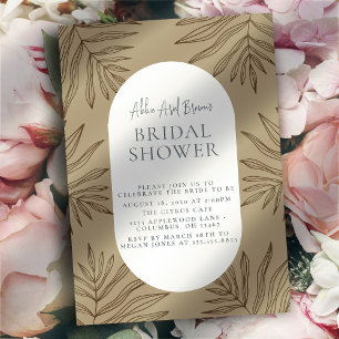 Minimal Script Bridal Shower Invitation