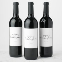Minimal Script Bridal Shower Invite