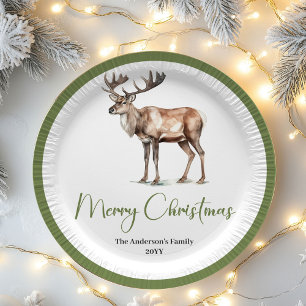 Minimal Script Christmas Custom Family Name Plates