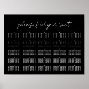 Minimal script, Seating Chart