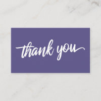 Minimal Script Typography Dusty Purple Thank You