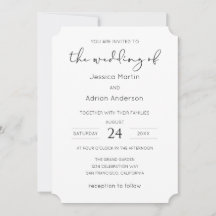 Minimal Script Wedding