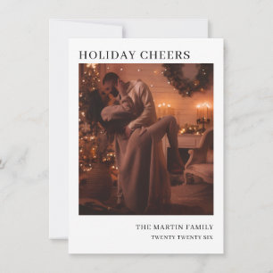 Minimal Season’s Greetings Holiday Photo Greeting