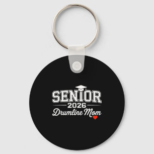 Minimal Senior 2026 Drumline Mom Proud Key Ring