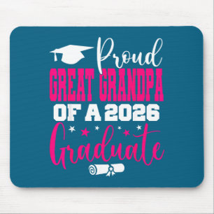 Minimal Senior 2026 Proud Great Grandpa Mouse Mat