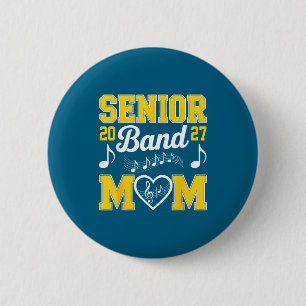 Minimal Senior Band Mum 2027 Marching 6 Cm Round Badge