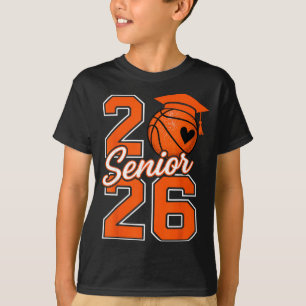 Minimal Senior Basketball Class 2026 Crew T-Shirt