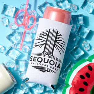 Minimal Sequoia National Park Seltzer Can Cooler