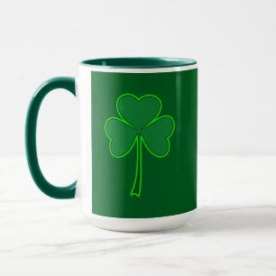 Minimal Shamrock St Patrick’s Day Shirt – caneca Mug