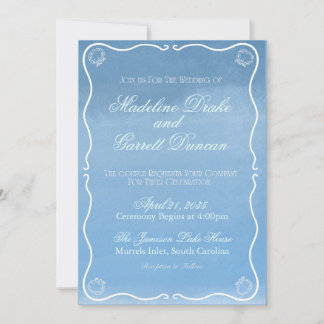 Minimal Shells Wedding Invitation