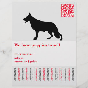 Minimal Shepherd Dog personalised Flyer