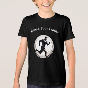 Minimal Silhouette Motion T-shirt – Modern Graphic Tri-Blend Shirt