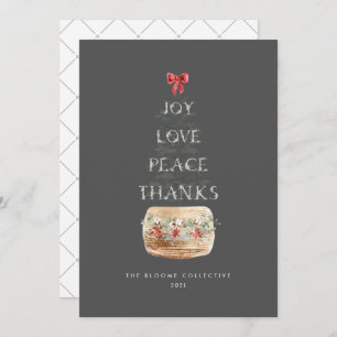  Minimal Silver Grey Christmas Fun Typography Holiday Card