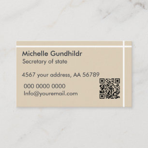 Minimal Simple Black Grey Beige  Business Card