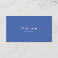 Minimal Simple Cobalt Blue Modern Professional