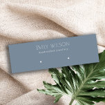 Minimal Simple Dusky Muted Blue Earring Display  Mini Business Card<br><div class="desc">If you need any further customisation please feel free to message me on yellowfebstudio@gmail.com.</div>